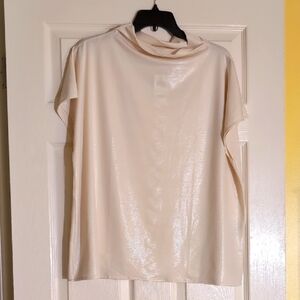 NWT - Alfani Shimmering Cream Blouse